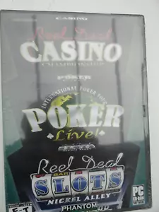 Reel Deal Casio Poker live Slots Nickel Alley PC CD games collection NEW SEALED - Picture 1 of 3
