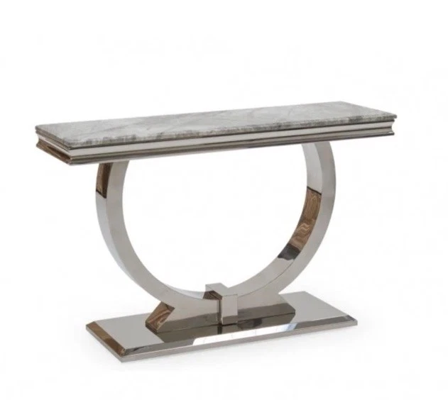  Marble Silver Console Table 120cm Eitcholtz style - Image 1 of 1