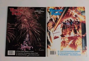 Theme Park Magazine Vol 2 #1 and Vol 1 #3 RARE Disneyland Universal Studios Lot! - Imagen 1 de 21