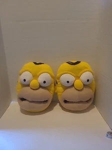 2008 The Simpsons Homer Simpson Plush Slippers - Adult Small 7-8 - Picture 1 of 6