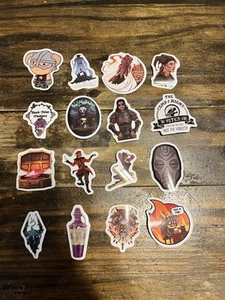 Paquete de 16 pegatinas Skyrim de 1-2 pulgadas - Imagen 1 de 4