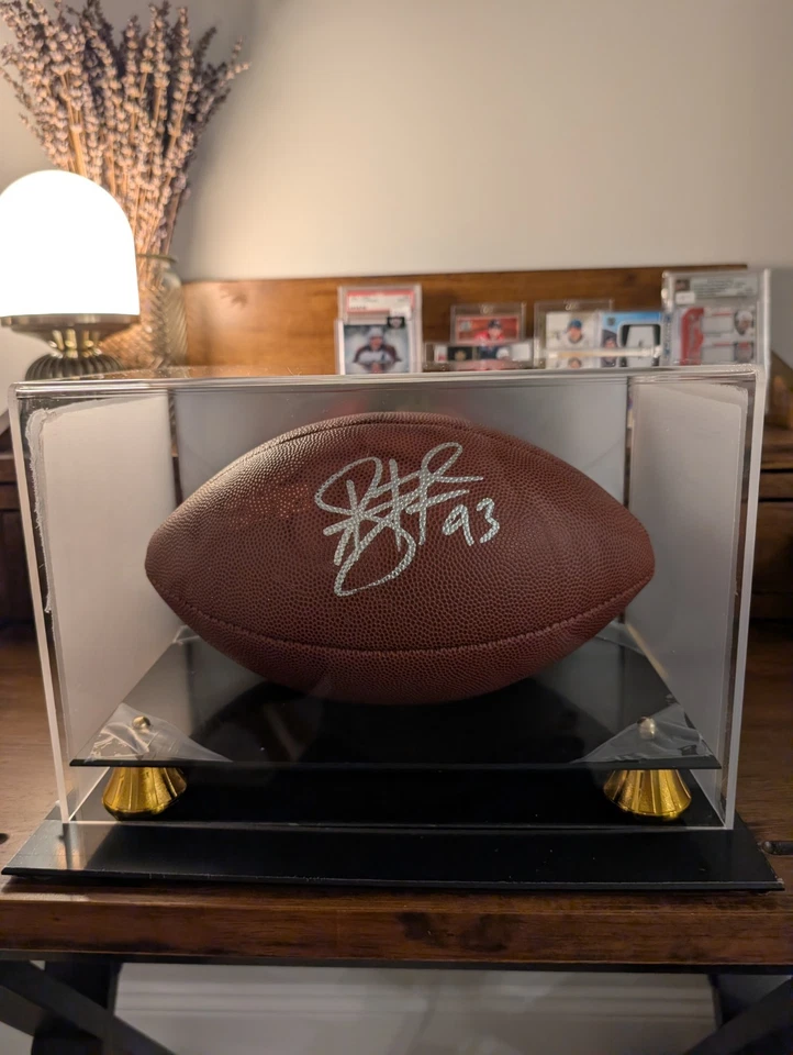 Steelers Troy Polamalu Signed NFL Team Issued Wilson NFL Football JSA  - Image 1 of 3