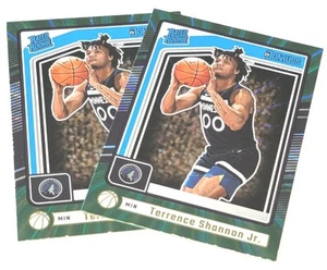 (2) 2024-25 Donruss Terrence Shannon Jr (RC) Holo Green Laser Minnesota #226 - Picture 1 of 3