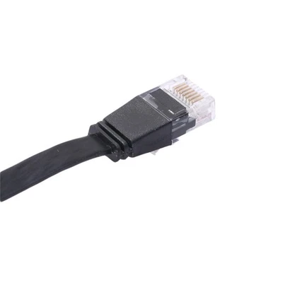 Network Cable CAT-6 RJ45 Flat Ethernet Cable Retractable For Router Laptop - Image 1 of 4