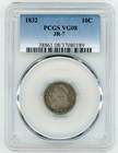 1832 JR 7 CAPPED BUST DIME PCGS VG08 1832 JR 7 CAPPED BUST DIME PCGS VG08