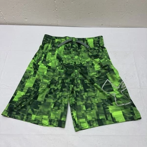 Under Armour Heat Gear Neon Green Woven Shorts Youth Loose Fit Large Sz - Picture 1 of 13