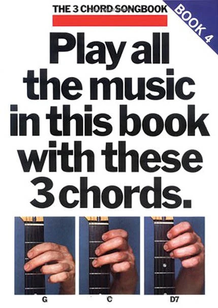 Play All the Music in This Book with 3 Chords G C D7 Beginner Guitar 40 Songs - Image 1 of 1