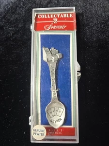 Las Vegas Nevada Collectible Pewter Spoon 3 1/2" Casino Dice Cards Made In USA - Picture 1 of 6