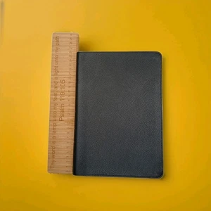 KJV Large Print Thinline Bible Black Genuine Leather King James Version Gift - Imagen 1 de 24