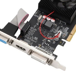 Graphics Card 1GB DDR3 128bit PCI Express 2.0 X 16 DVI VGA HD Multimedia Interfa - Picture 1 of 24