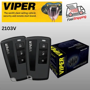VIPER 2103V / 1-WAY KEYLESS ENTRY SYSTEM  W/ (2) 4-BUTTON REMOTES   **NEW** - Picture 1 of 5