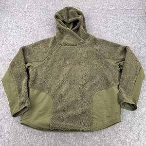 Nike Hoodie Herren Large Sherpa Fleece Pullover Cargo Khaki Sweatshirt AR7404-395 - Bild 1 von 11