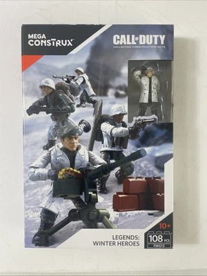 Mega Construx 使命召唤传奇冬季英雄建筑套装 FMG13 全新 罕见 — 第 1/4 张图片