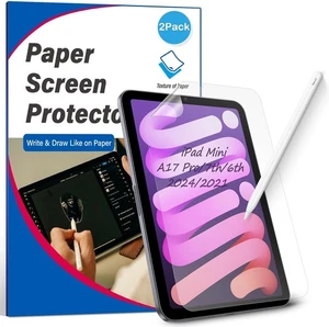 [2 Pack] Paperfeel Screen iPad Mini A17 Pro/7th/6th (8.3 inch, 2024/2021)  - Picture 1 of 13