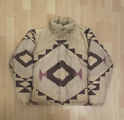 Vintage Ralph Lauren Polo Navajo Indianhead Goose Down Jacket Stadium 1992 Aztec - Image 1 of 4