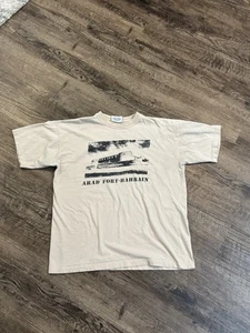 VTG Arad Fort-Bahrain T-Shirt Size Large Pass World USA Military - Picture 1 of 7