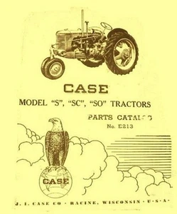 Case Model S SC and SO Tractor Parts Catalog Manual 1940-1951 - Picture 1 of 1