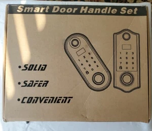 Smart Front Door Handle Set Satin Nickel  - Picture 1 of 15