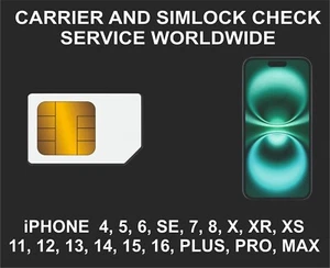 iPhone Simlock, Network And Carrier Check, All Models - Picture 1 of 8