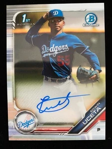 2019 Bowman Chrome EDWIN UCETA 1st Rookie AUTOGRAPH #CPA-EU Tampa Bay Rays RC SP - Picture 1 of 2