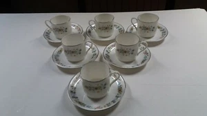 Royal Doulton - Pastorale - 6 tazas/platillos de café - Imagen 1 de 3