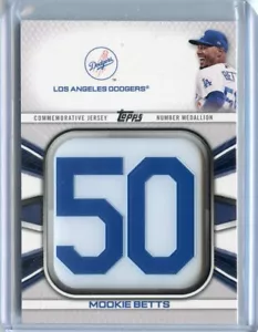 2022 Topps Commemorative Player Jersey Number Medallions #JNMMB Mookie Betts - Picture 1 of 1