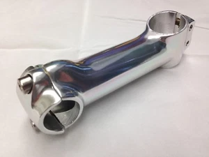 New Unbranded Bicycle Ahead Stem 1-1/8" 28.6x120mm 6 Deg Shiny Silver - Picture 1 of 1