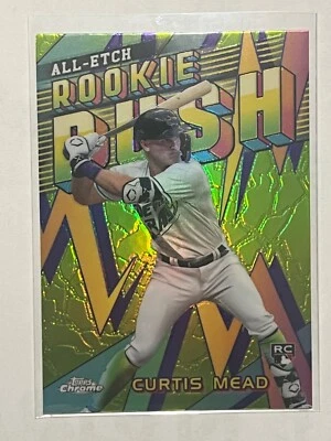 2024 Topps Chrome Curtis Mead All-Etch Rookie Rush Tampa Bay Rays - Image 1 of 4