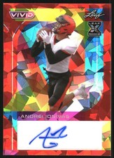 2023 Leaf Vivid Autographs Red Crystals Andrei Iosivas Auto RC /8