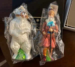 CHRISTOPHER RADKO Ivan & Misha Moscow Circus Limited Series 1997 2 Ornaments NIB - Picture 1 of 9