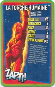 Carte Top Trumps - La Torche Humaine - Foto 1 di 2