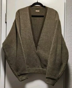 Kapital Japan tiefer V-Ausschnitt Pullover olivgrün Herren 2 Kimono K1910LC124 - Bild 1 von 17