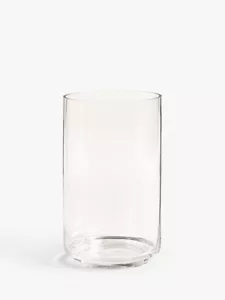 John Lewis Glass Hurricane Candle Holder H27cm Dia16cm RRP: £20 still on site - Picture 1 of 1