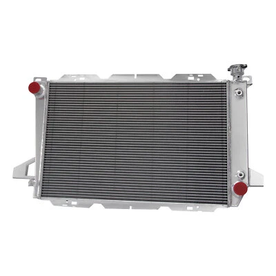 4-Core Aluminum Radiator Fit 1985-1997 Ford F150 F250 F350,Bronco 4.9L L6 Engine Foto 1 de 4
