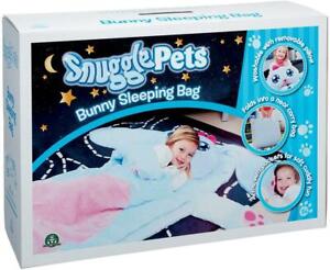 Snuggle Pets Comfy Childrens Bunny Character Soft Sleeping Bag Sleepover Girls