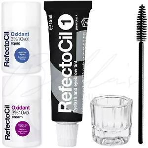 Refectocil BLACK Eyelash & Eyebrow Professional Tinting KIT *CHOOSE DEVELOPER* - Picture 1 of 8