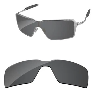 Lenslog Black Polycarbonate Replacement Lenses For-Oakley Probation OO4041 - Picture 1 of 5