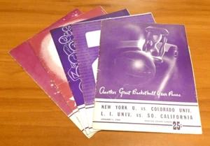 Lote de 5 programas de baloncesto universitario de la década de 1940 del Madison Square Garden - Imagen 1 de 16