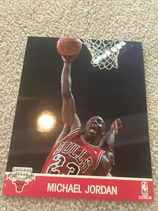 1991 MICHAEL JORDAN NBA HOOPS 8 X 10 ACTION PHOTO BULLS MINT! - Picture 1 of 2