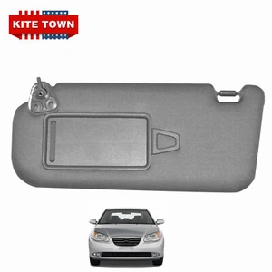 Sun Visor With Makeup Mirror Grey Left Driver Side for Hyundai Elantra HD 06-10 - Picture 1 of 8