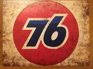 Tin Sign Vintage 76 Gas Station Motor Oil 2 - Picture 1 of 1