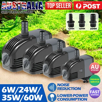 Aquarium Pump Water Submersible Fish Tank Fountain Pond Marine Adjustable Flow - image 1 of 4