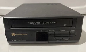White Westinghouse Video Cassette Player WVCP-8000 AC/DC *PARTS or REPAIR - Picture 1 of 6