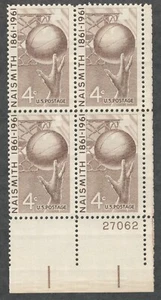 US. 1189. 4C. James Naismith (1861-1939) Honrando Baloncesto. PB4. MNH. 1961 - Imagen 1 de 2