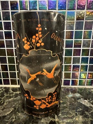 Старинный цейлонский индийский апельсиновый чай пеко 1/2 фунта жестяная банка SPRAGUE WARNER & CO ЧИКАГО - Изображение 1 из 4