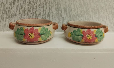 Two Chania Kriti Greek Pottery Serving Bowls/Dishes Handmade Pottery - Image 1 of 4