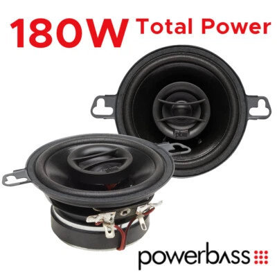 Powerbass S-3502 - 3.5" 2-Way Coaxial Car Speakers 180W Total Power BNIB - Image 1 of 3