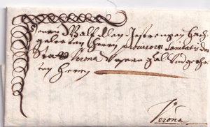 JJ135-SANITA'-ANTICA LETTERA DA BOLZANO A VERONA 1656 - Picture 1 of 2