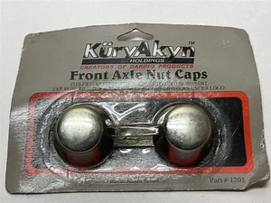 Tapas de tuerca de eje delantero Kuryakyn cubiertas cromadas para bicicletas Harley-Davidson PN 1201 - Imagen 1 de 5