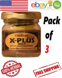 (3 X 25 = 75 Caps)  X Plus Gold - Free Ship - Picture 1 of 5